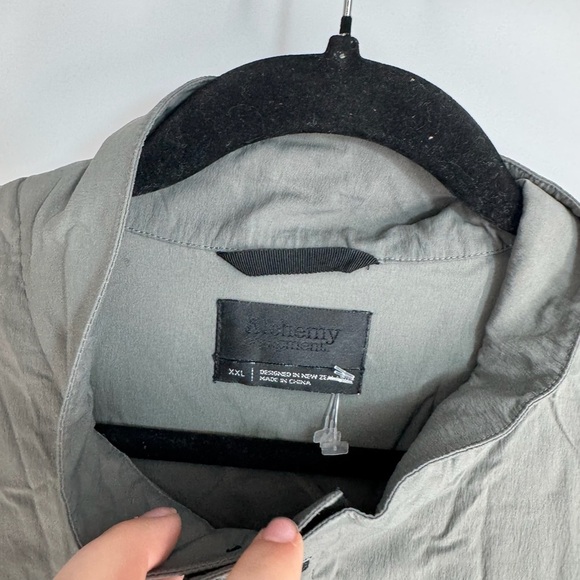 Alchemy Equipment Zip Up Snap Collar Long Sleeve Rain Jacket - Picture 3 of 4